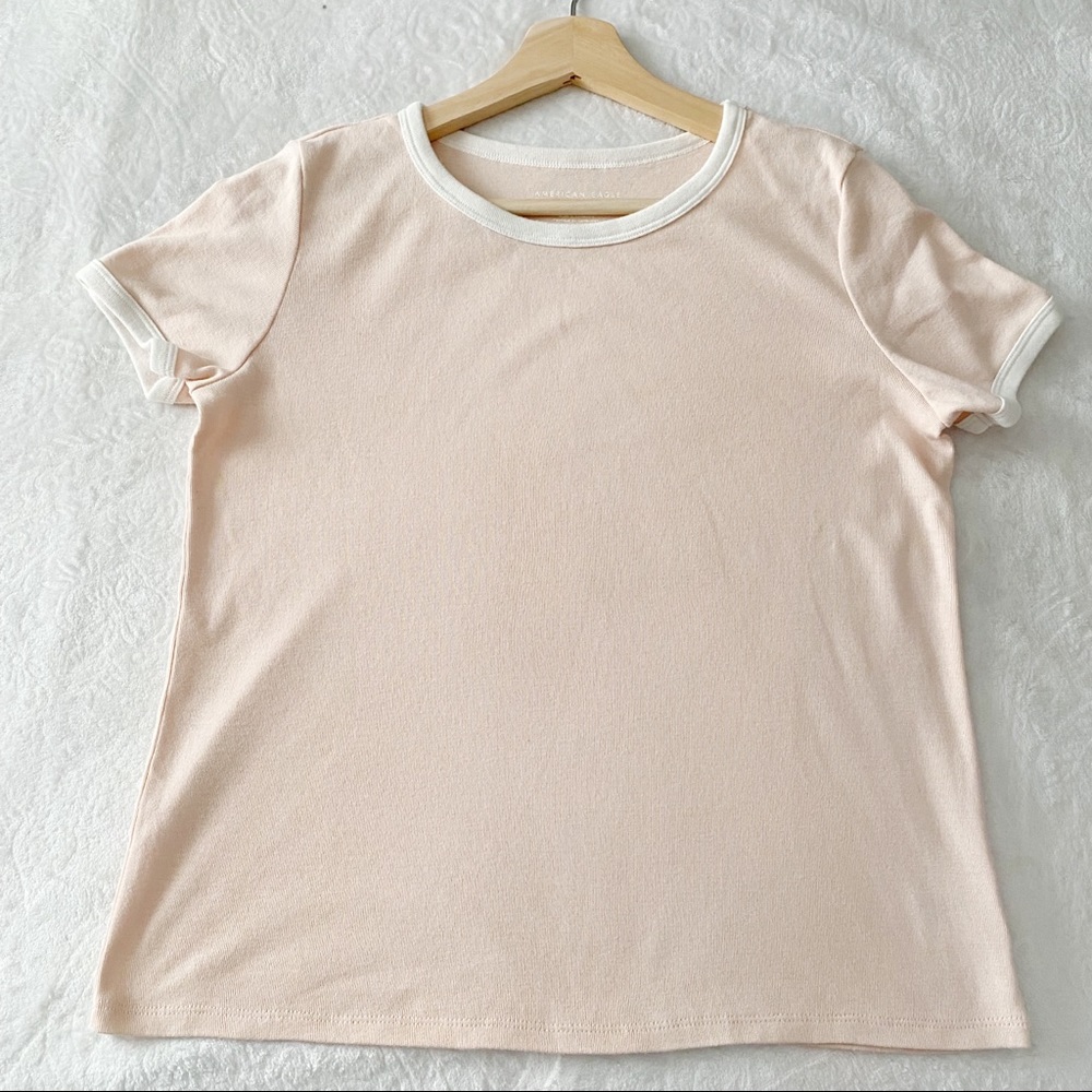 AEO Blue & Pink Ringer Tee Bundle - Picture 2 of 13